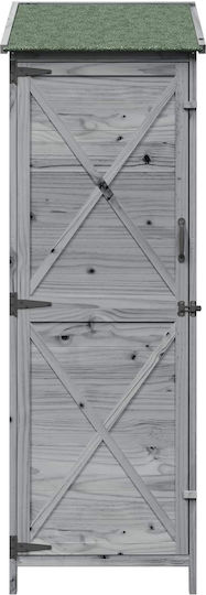 Wooden Garden Shed Length 0.595m Width 0.56m Height 1.765m