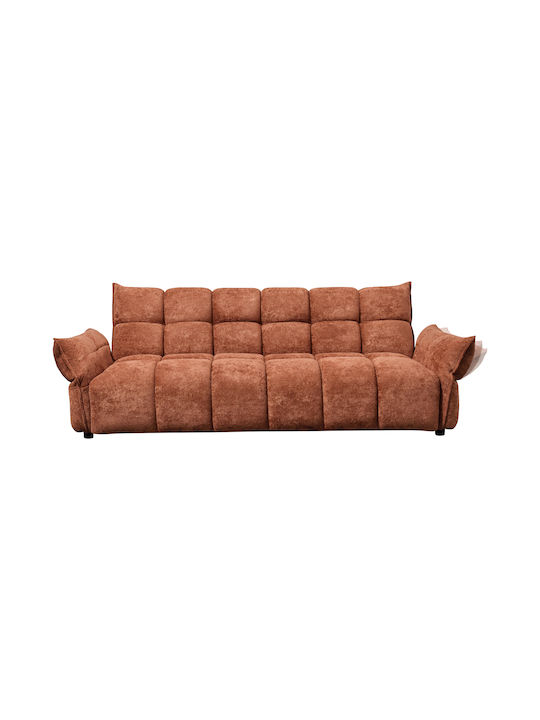 Melu Three Seater Sofa Bed Terracotta 240x90x85cm
