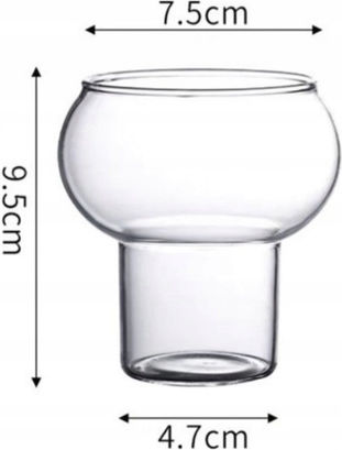 ecarla Ποτήρι Κοκτέιλ/Ποτού από Γυαλί Καφέ 250ml SZK132