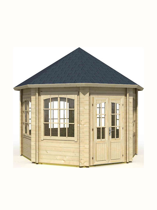 Wooden Home Beige L3.23xW3.23xH3.7m
