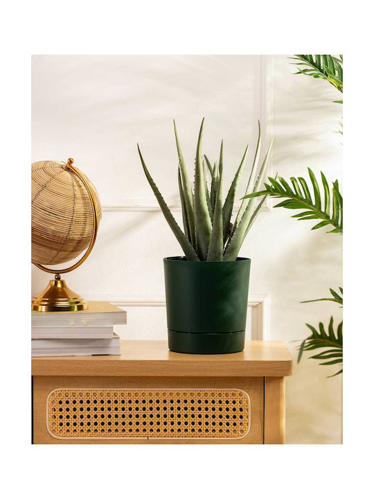 HowHomely Kunststoff-Blumentopf Avocado mit Untersetzer