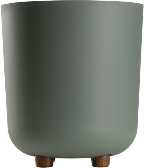 HowHomely Ghiveci De Flori Gri-Verde 27.4 Cm