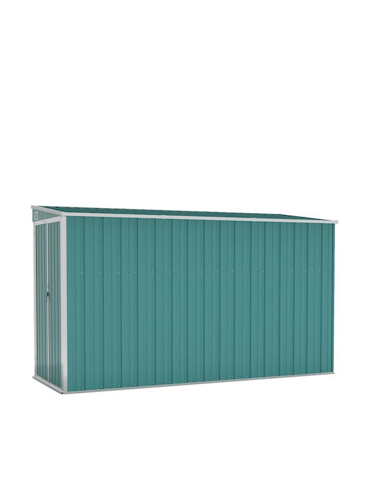 Metallisches Gartenhaus Galvanisiert Grüne mit Lüftungsschlitzen M1.18xP2.88xH1.78m
