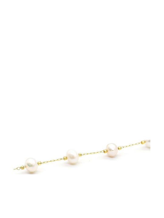Irmelia Gold Plated Necklace with Pearls