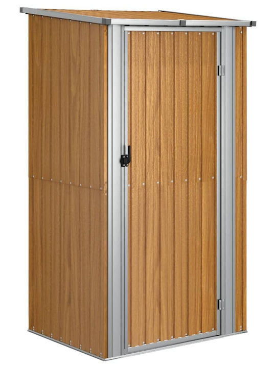 Metallic Garden Shed Galvanized Brown M1.185xW0.97xH2.095m