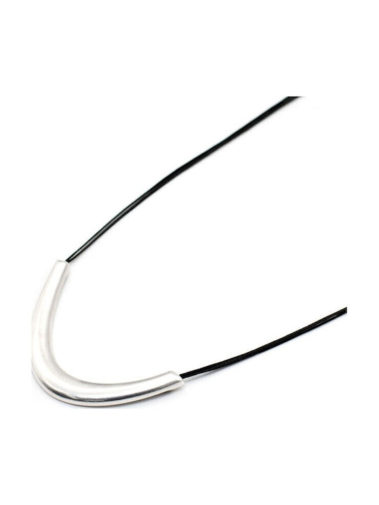 Irmelia Colier Tricotat Negru