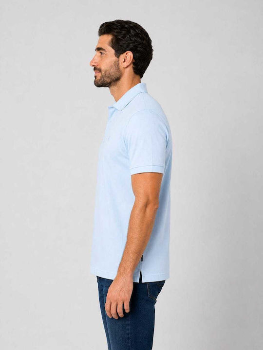 Polo Short Sleeve Light Blue Blouse