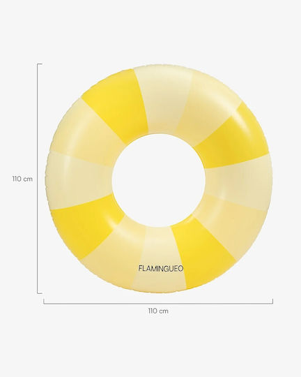 Flamingueo Inflatable Pool Donut Yellow 110x110cm