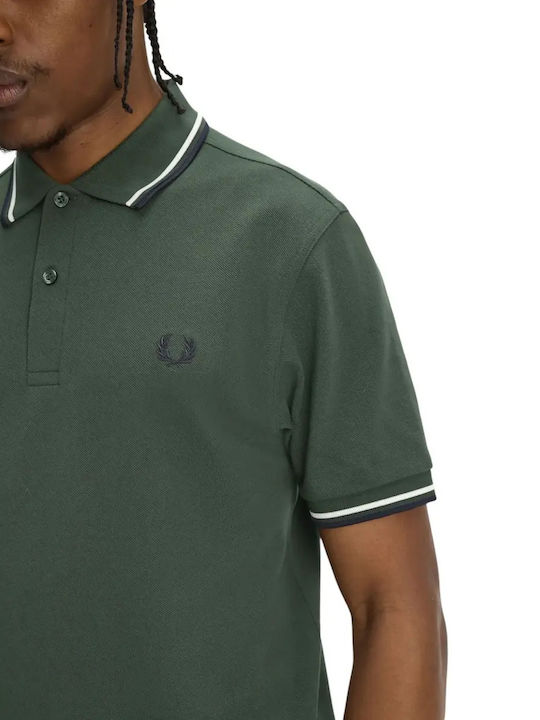 Twin Tipped Polo Blouse Green