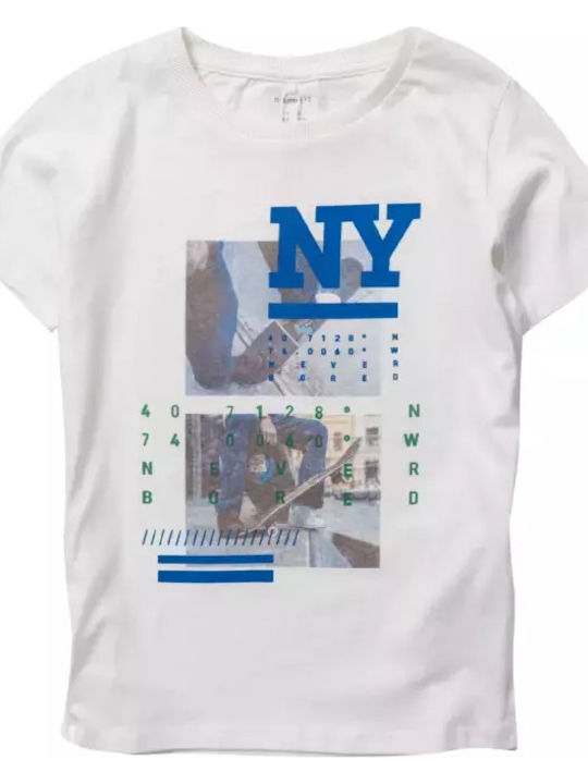 Kids' T-shirt White Stream