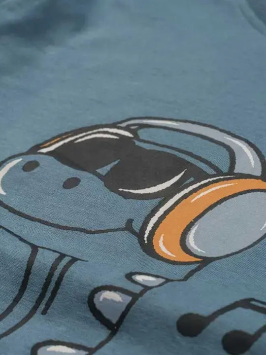 Παιδικό T-shirt Θαλασσί