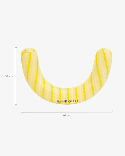 Flamingueo Inflatable Pool Float Yellow 74x54cm