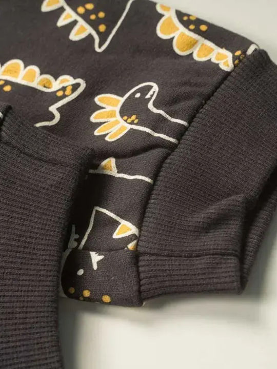 Kids Sweatpants Set Anthracite 2pcs