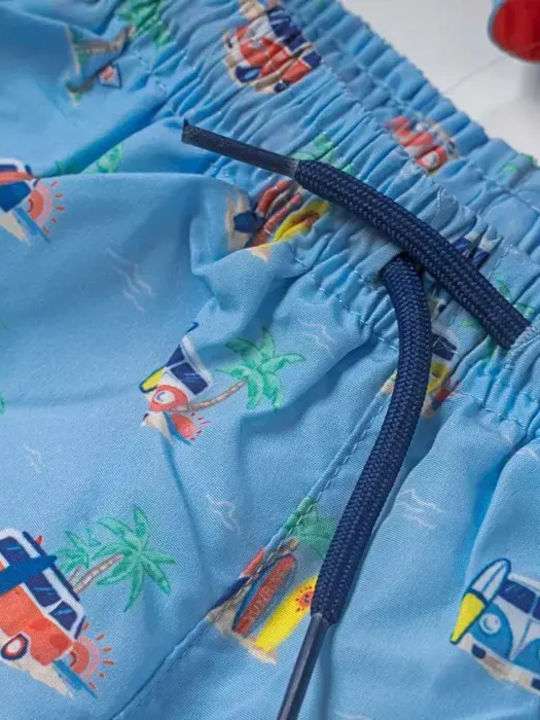 Mayoral Kinder Badeanzug Badeshorts mit Hut Hellblau