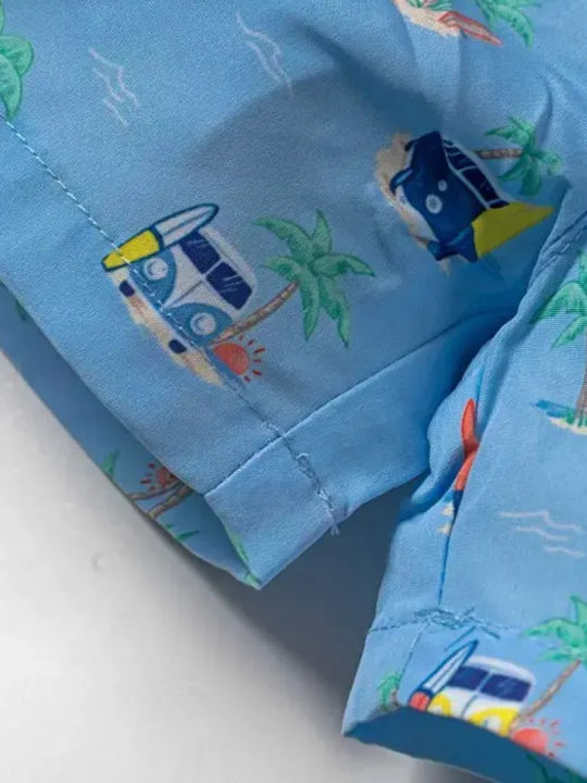 Mayoral Kinder Badeanzug Badeshorts mit Hut Hellblau
