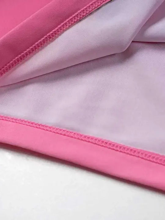 Losan Costum De Baie Pentru Copii Rashguard Roz