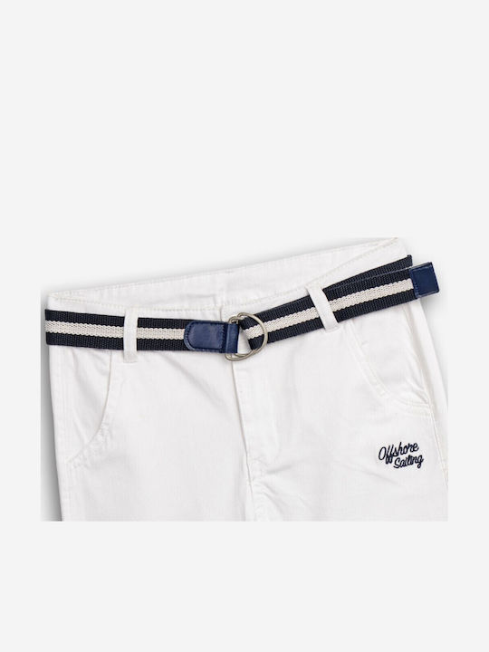 Kinder-Shorts/Bermudas Stoff Weiß