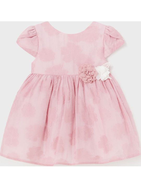 Παιδικό Φόρεμα Κοντομάνικο Ροζ