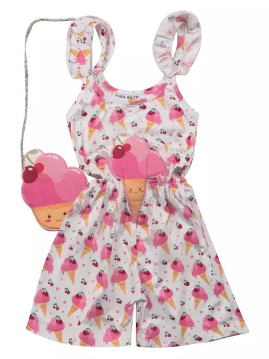 Kinderstoff-Overall-Shorts/Bermudas Mehrfarbig