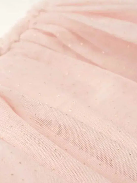 Children's Dress Sleeveless Tulle Pink