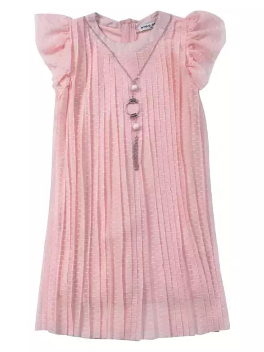 Kinderkleid Kurzärmelig Tüll Pink