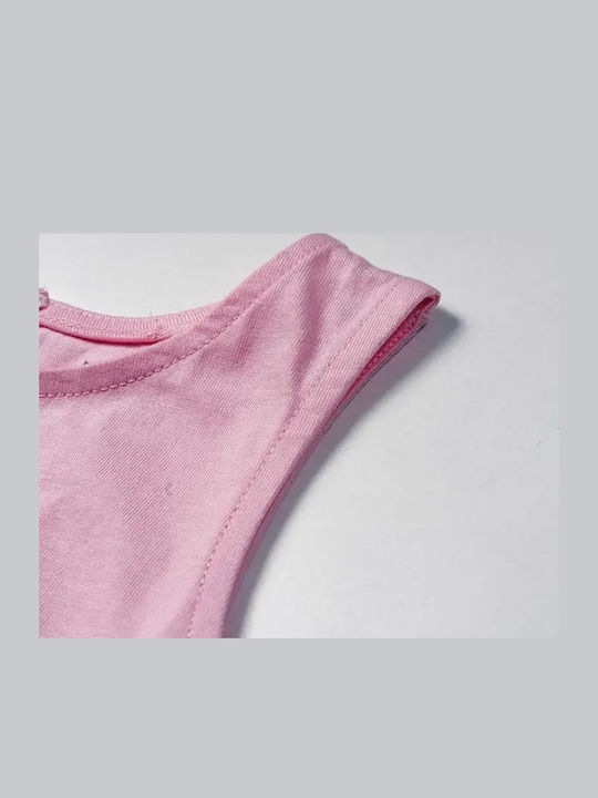 Детска Рокля Без ръкави Обикновени Pink