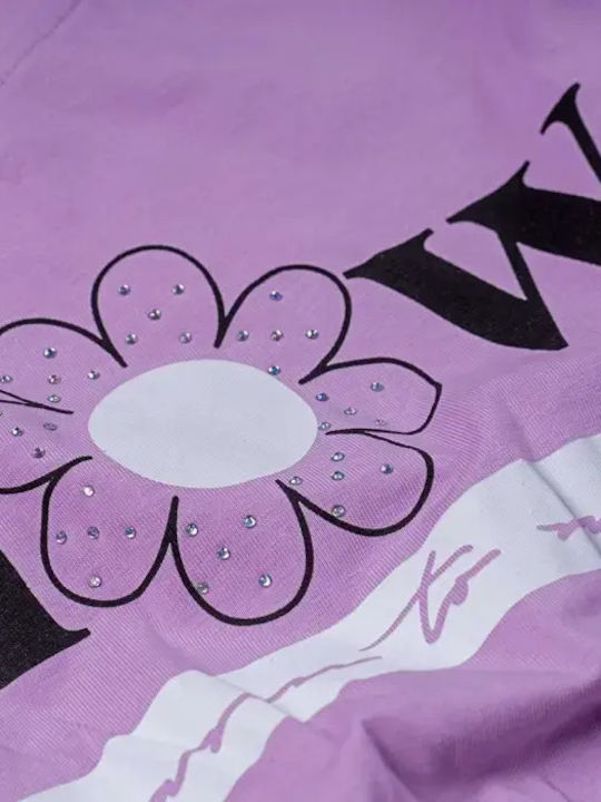 Kinderkleid Kurzärmelig Flieder