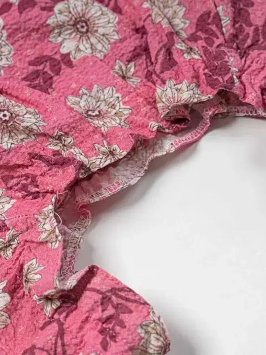 Kinderkleid Ärmellos Pink Dark