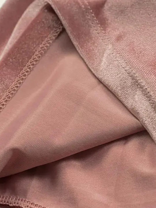 Kinderkleid Kurzärmelig Samt Pink