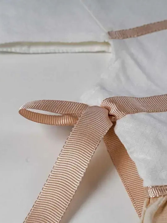 Rochie pentru Copii Mâneca scurta Cu dungi Bej