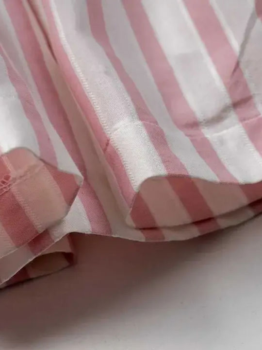 Kinderkleid Ärmellos Gestreift Rosa