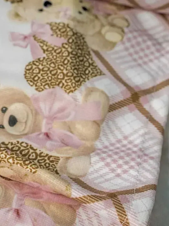 Παιδικό Φόρεμα Μακρυμάνικο Σετ με Αξεσουάρ Σομόν