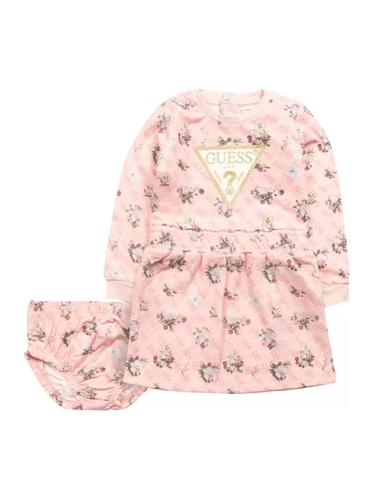 Children's Dress Long Sleeve Salmon
