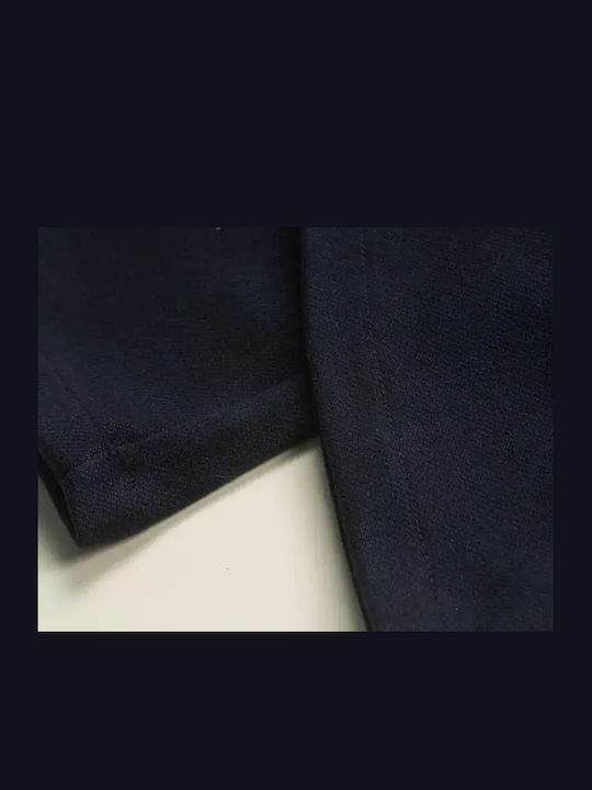 Kinder Schlaghose Stoff Marineblau Lang