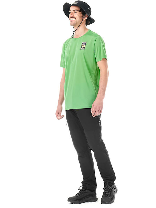 Sportliches Herrenbluse Kurzarm Grün