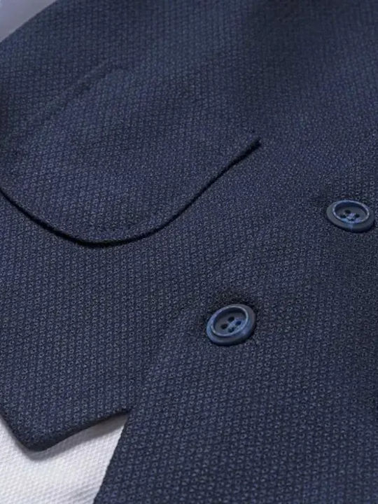 Online Baptism Suit with Vest for Boys Blue