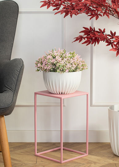 HowHomely Metal Pink Plant Stand 24x24x40cm
