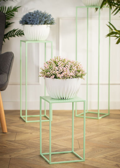 HowHomely Green Metal Plant Stand 24x24x40cm