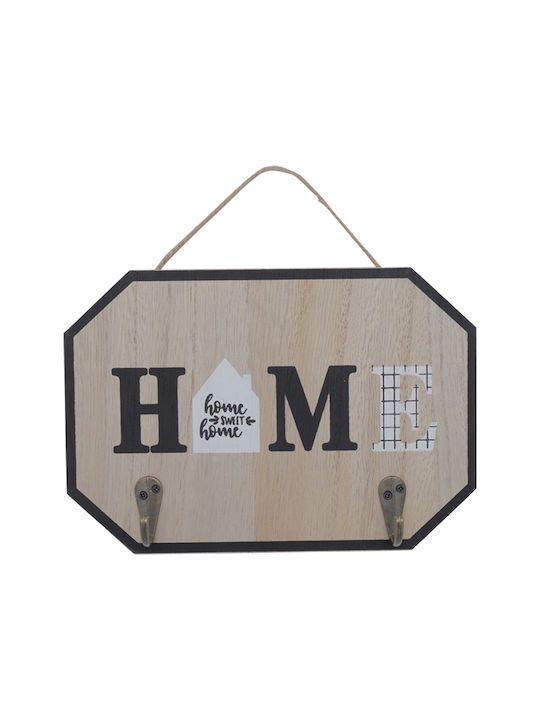 Uncle George Wall Key Holder Wooden Home 2 positions 20x1x14cm