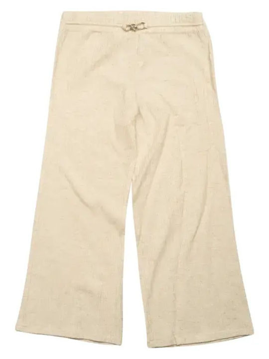 Kids Linen Trousers Beige