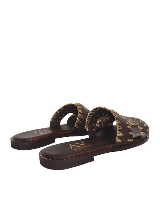 Leather Women's Anatomic Brown Sandals