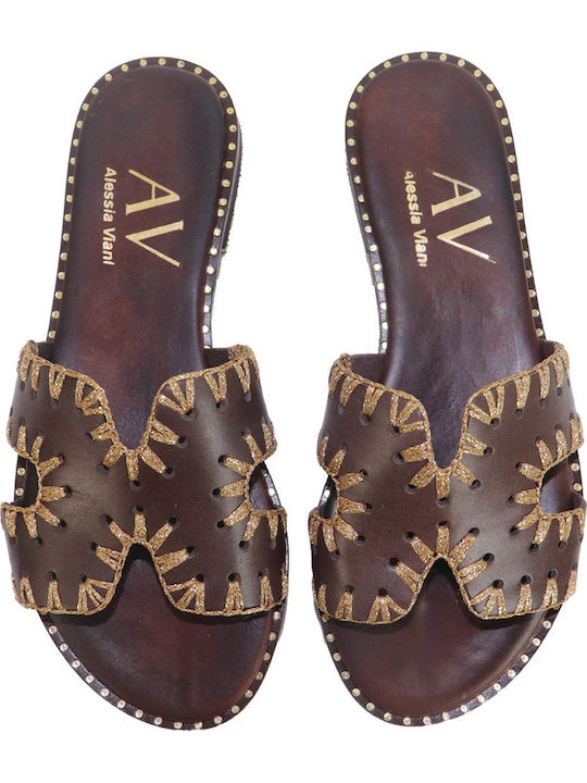 Leather Women's Anatomic Brown Sandals