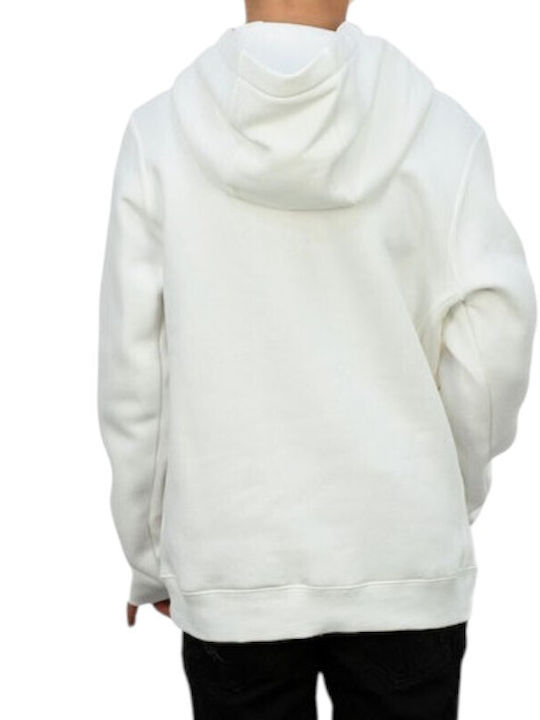 Fleece Kids Sweatshirt with Hood and Pockets White Park 20