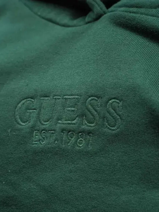 Kids Sweatshirt with Hood and Pockets Green