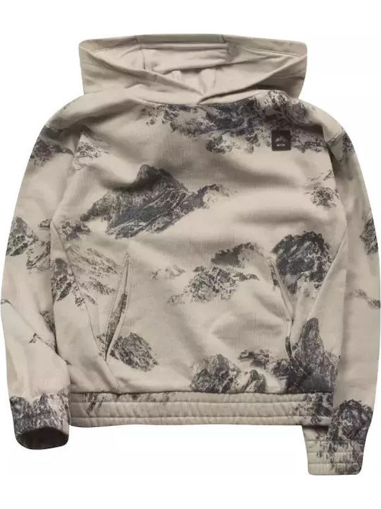 Kids Sweatshirt with Hood and Pockets Grey Silver