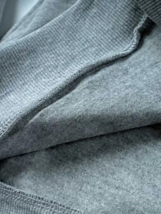 Fleece Kinder-Sweatshirt mit Taschen Gray
