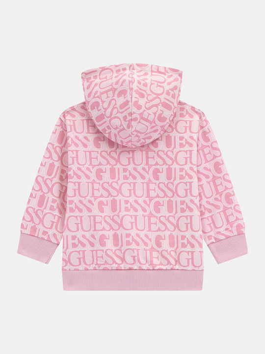 Kids Sweatshirt with Pink Hood