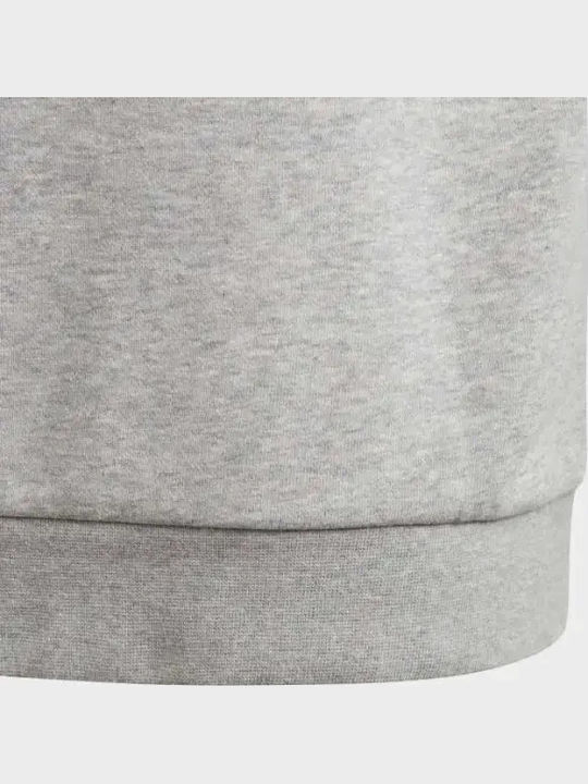 Kids Sweatshirt with Hood and Pockets Gray Trefoil