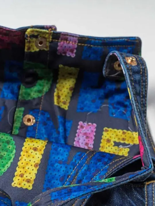Kinder Latzrock aus Jeans Blau