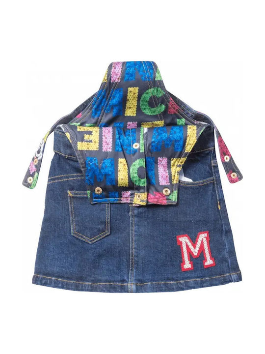 Kinder Latzrock aus Jeans Blau